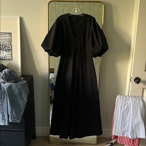 Lee Mathews Black Long Sleeve Dress